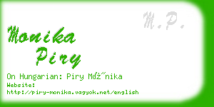 monika piry business card